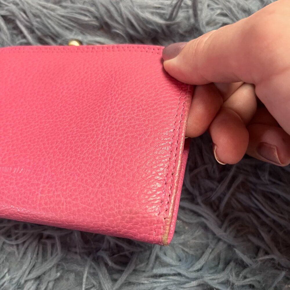Vintage Genuine Leather Pink Wallet - Picture 6 of 6